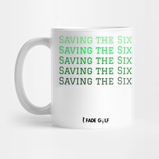 Saving the Six Golf Phrase Mug